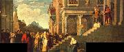 TIZIANO Vecellio Presentation of the Virgin at the Temple painting